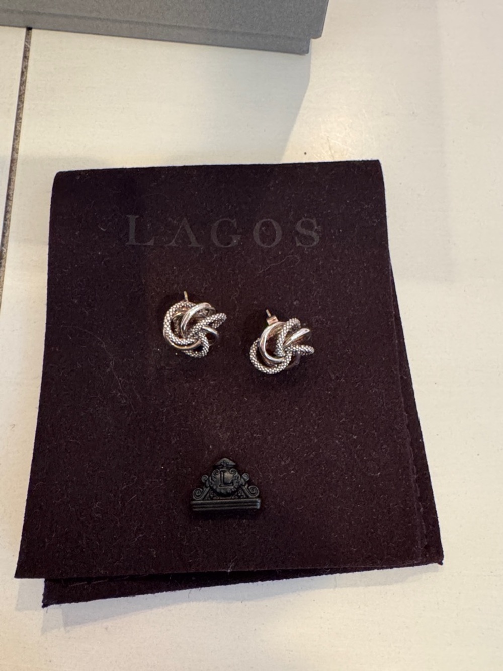 Lagos Large Knot Sterling Silver Earrings